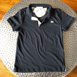 ◾️SOLD◾️Burberry Black Polo Tee SZ 7
